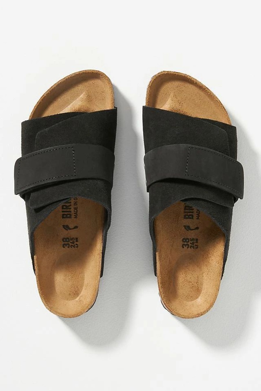 * Buy Birkenstock Kyoto Suede Sandals Black | Resort & Vacation Sandals