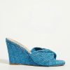 * Cheapest Silent D Katia Wedges Blue | Resort & Vacation Sandals