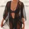 * Brand New Good American Goddess Robe Black | Cover-Ups