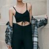 * Best Deal Beyond Yoga Spacedye Crop Tank Black | Tops & Tees