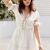 * New Peixoto Embroidered Lace Cover-Up Dress White | Cover-Ups