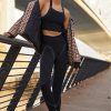 * Outlet Free People Movement Lurex Leggings Black | Leggings & Bottoms