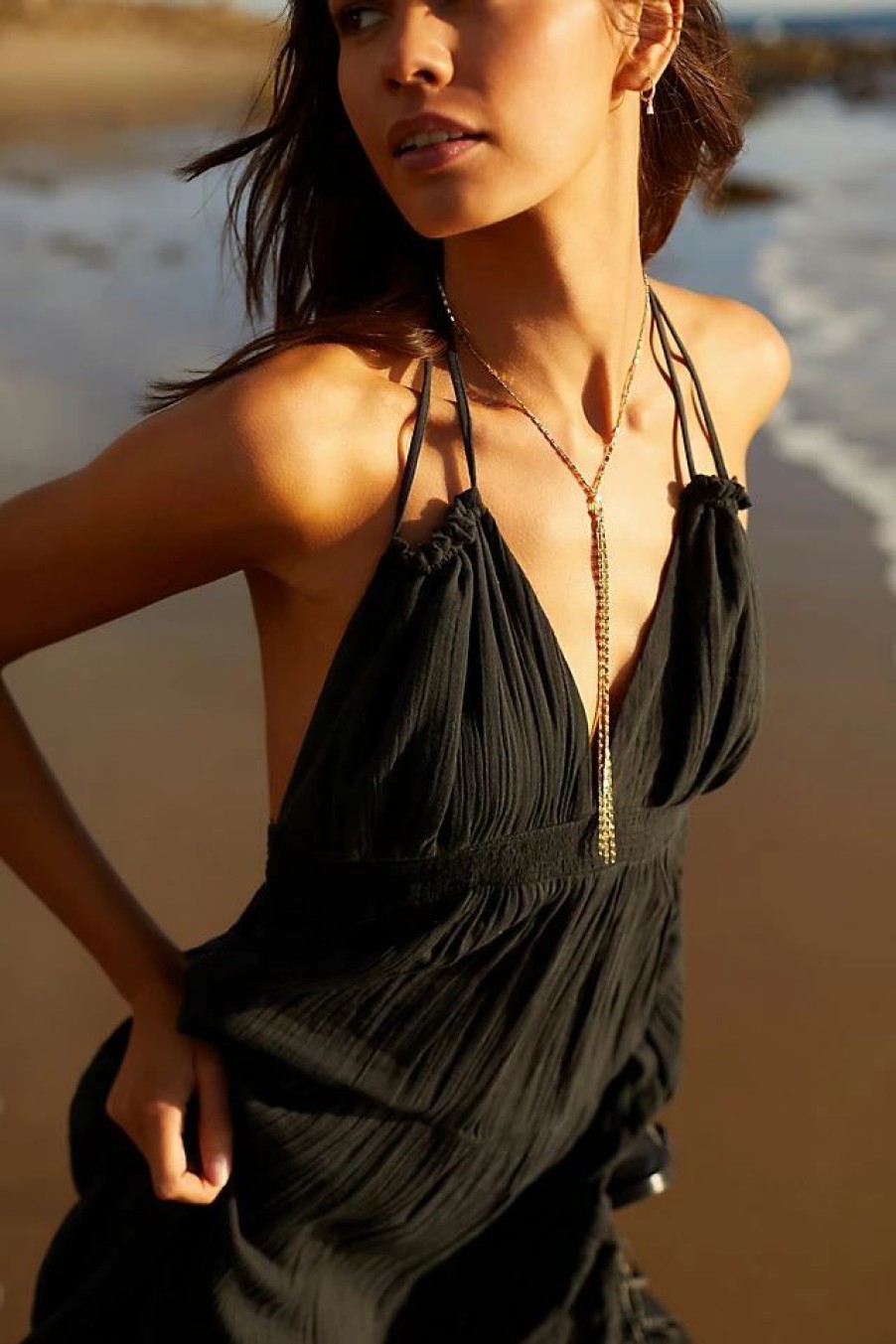 * Best Sale By Anthropologie V-Neck Dress Black | Vacation Dresses