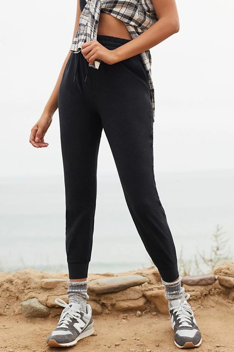 * Promo Beyond Yoga Spacedye Commuter Midi Joggers Black | Leggings & Bottoms