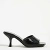 * Best Deal Jeffrey Campbell Square-Toe Mule Black | Resort & Vacation Sandals