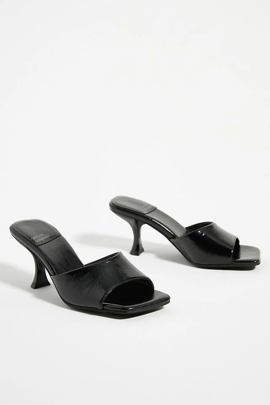 * Best Deal Jeffrey Campbell Square-Toe Mule Black | Resort & Vacation Sandals