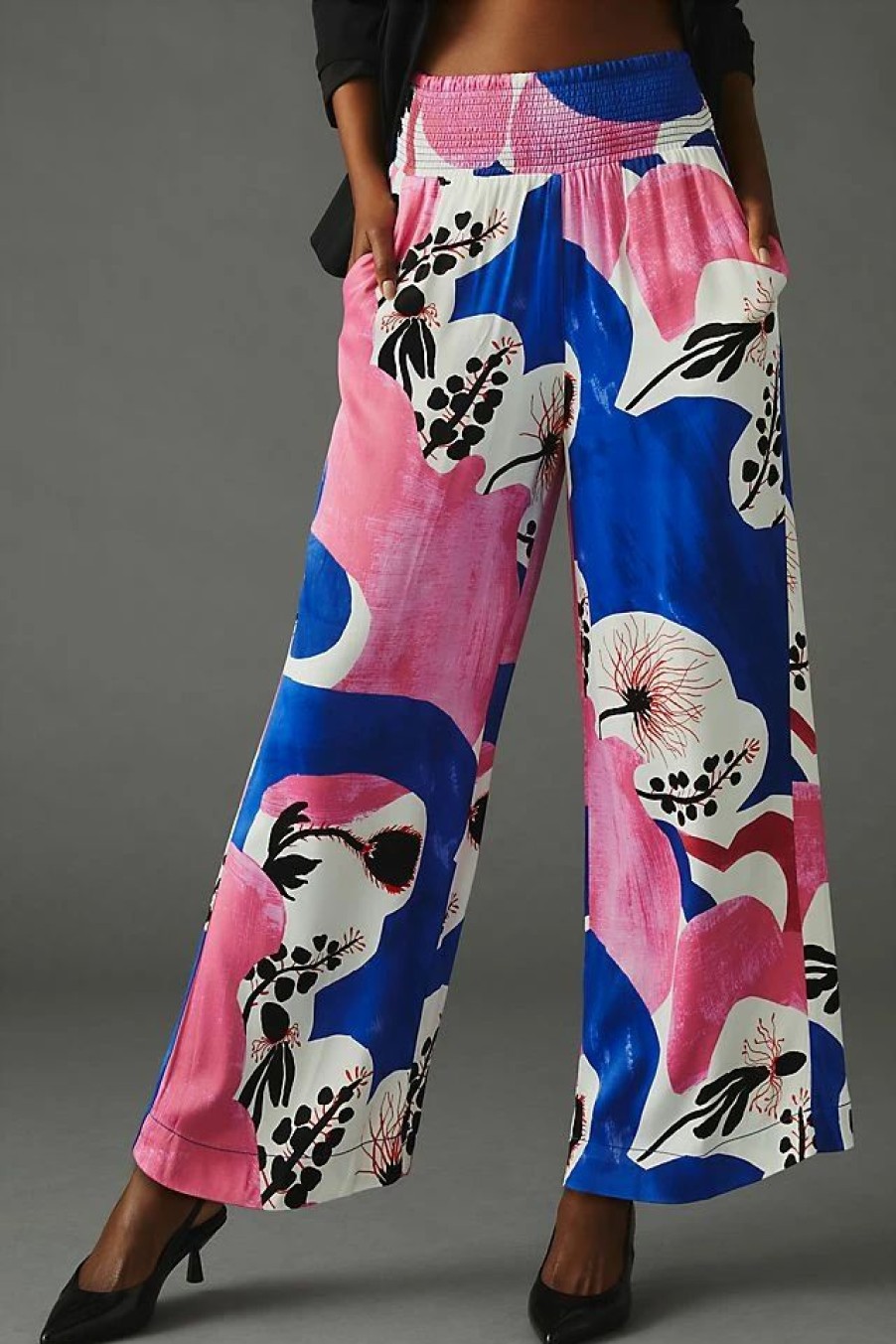 * Cheap Maeve Lisa Sander For Anthropologie Wide-Leg Pants Blue | Beach Bottoms