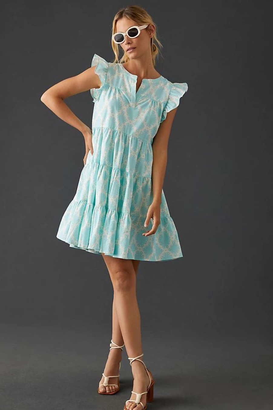 * Top 10 Roller Rabbit Tezza Pippa Dress Sky | Cover-Ups